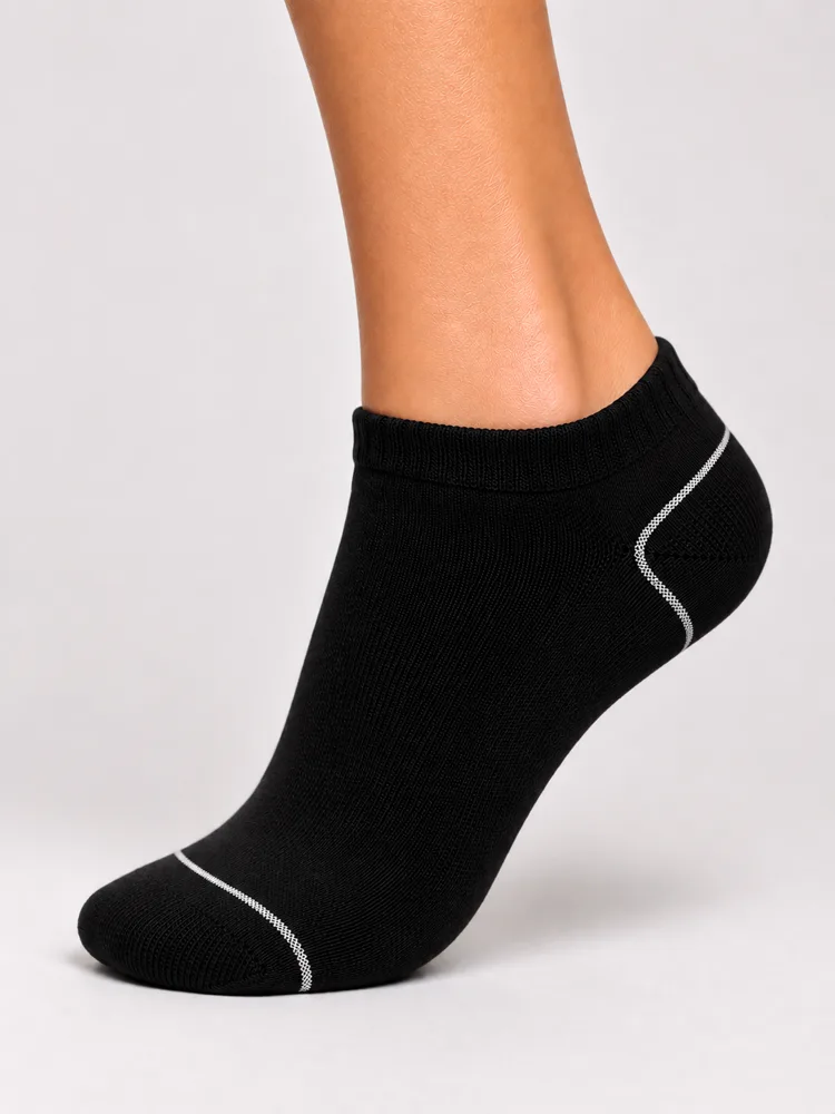The Everyday Active sock in Black / White
