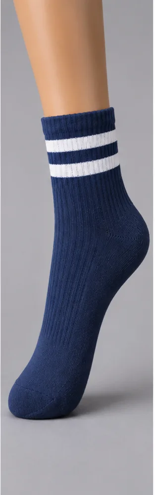 The Cult Classic sock in Navy / White